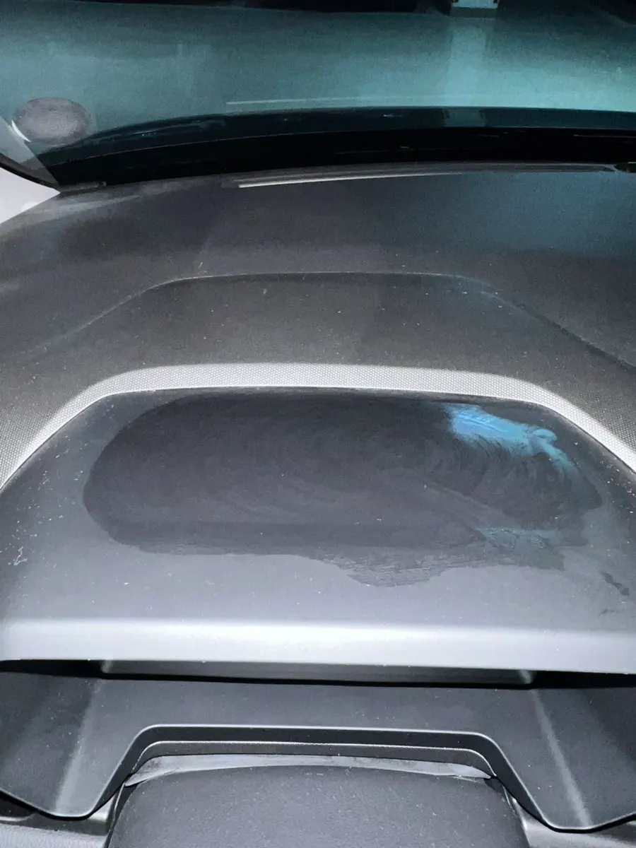 Mount installation location above the steering wheel