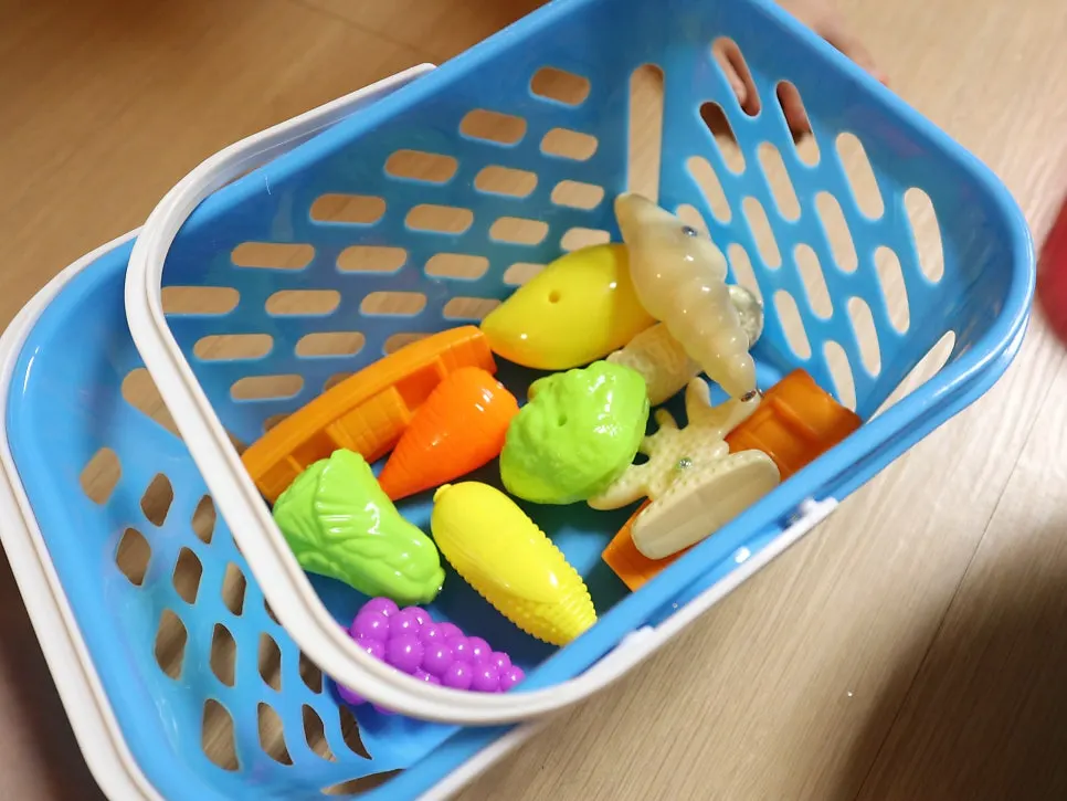 Vegetable figures for the fishing game
