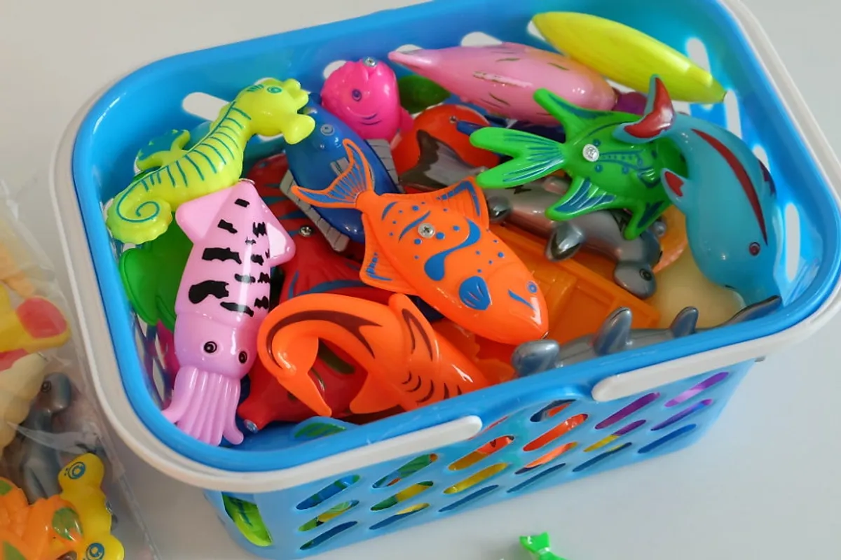 Fishing play toy for a 24-month-old