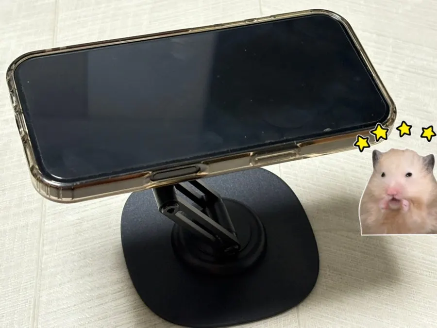 Securely mounted phone stand