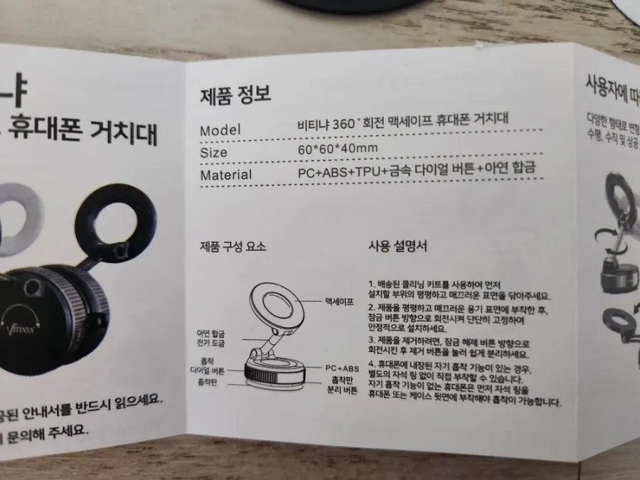 Mount set including a magnetic ring