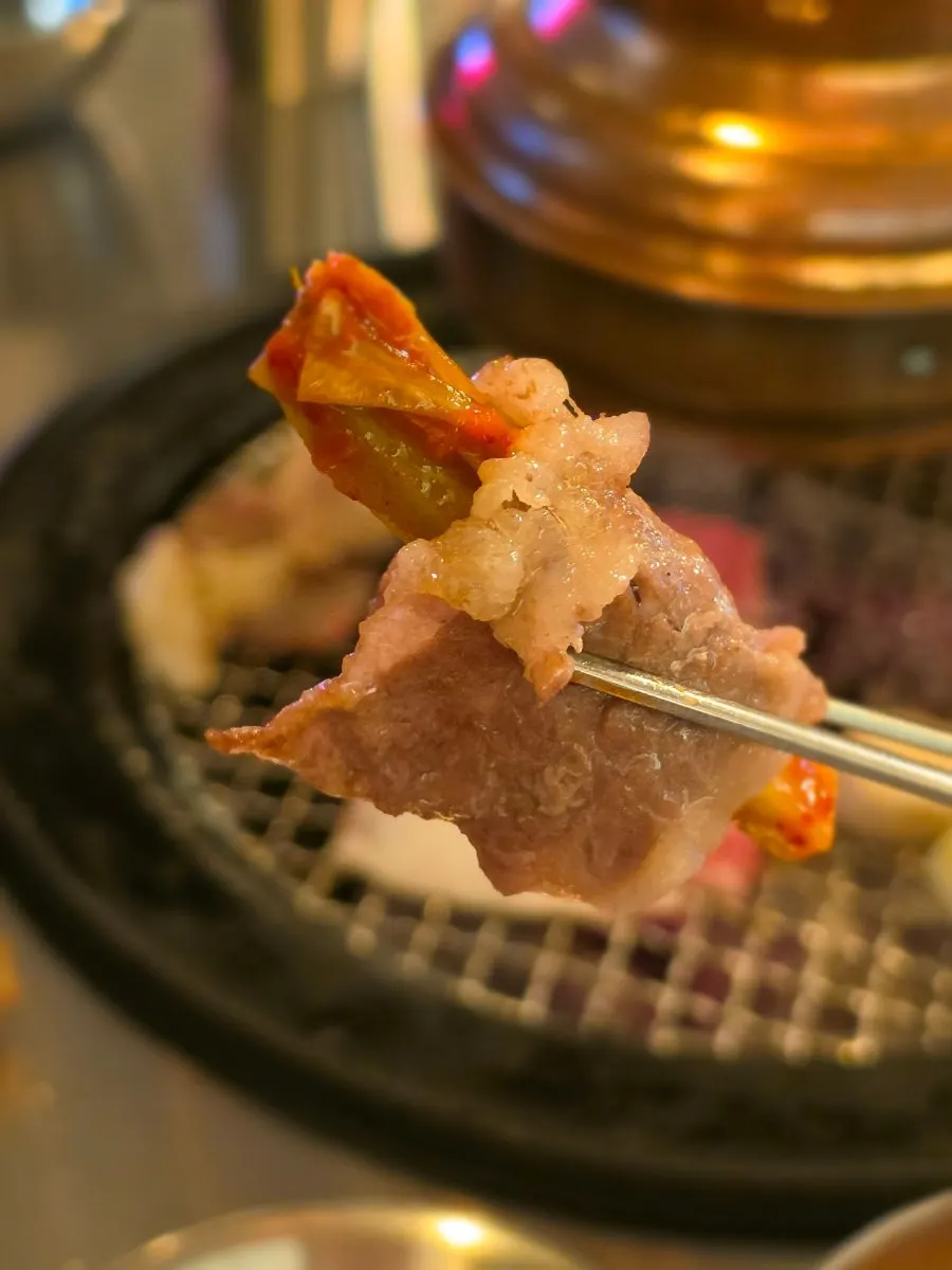숯불에 굽는 숙성 차돌박이