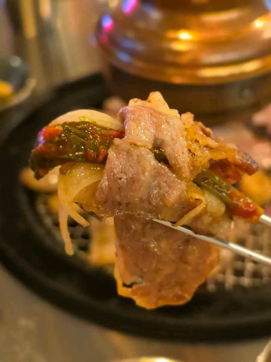 차돌박이와 밑반찬