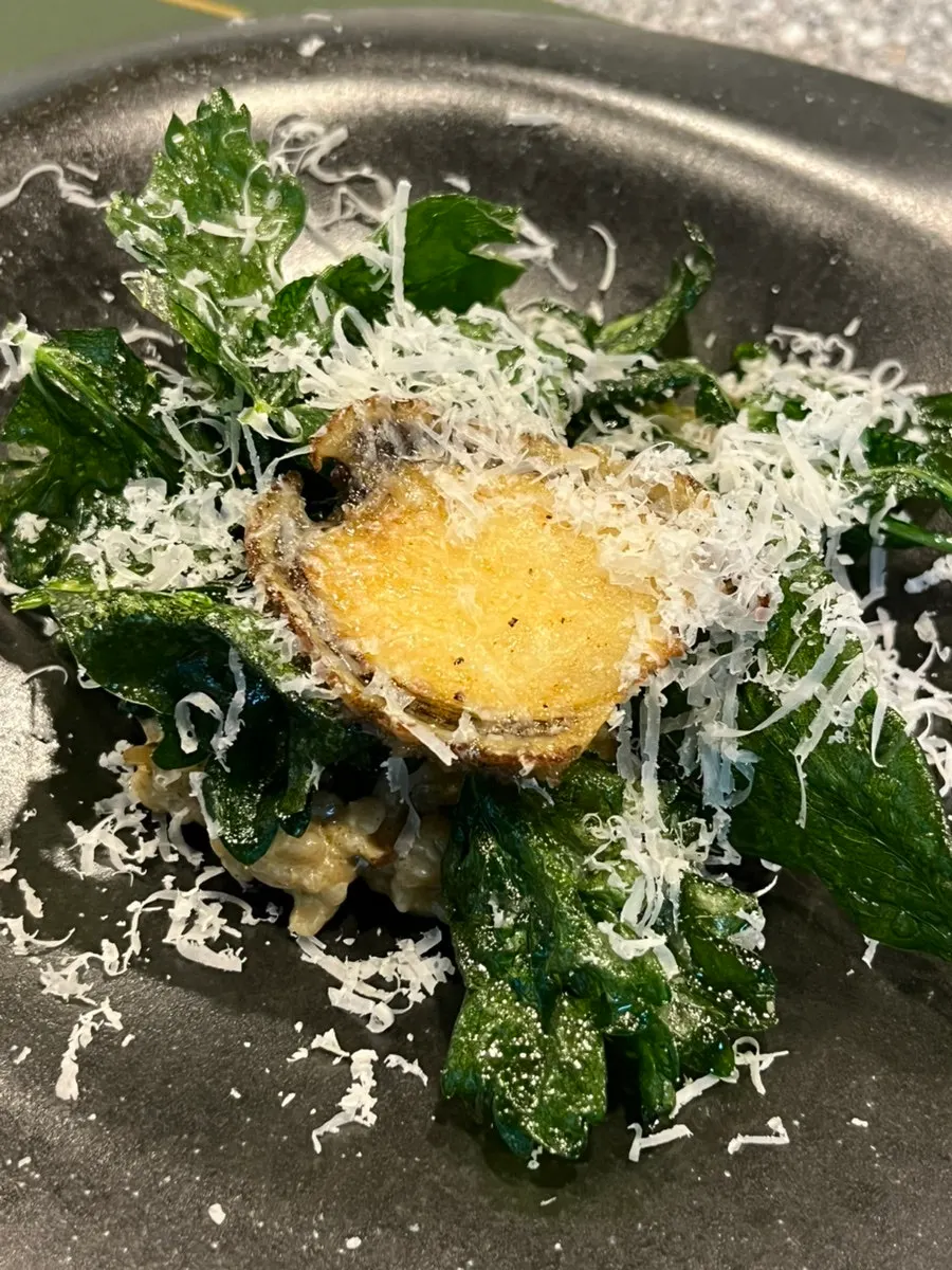 Risotto made with Wando abalone and barley