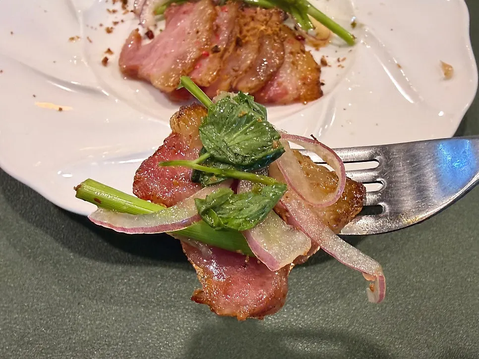 Pork belly grilled with sichuan pepper and cumin