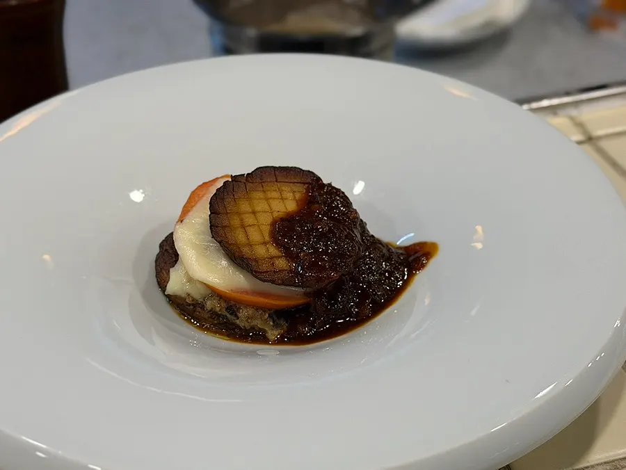 Plate of tart, refreshing autumn fruit salad