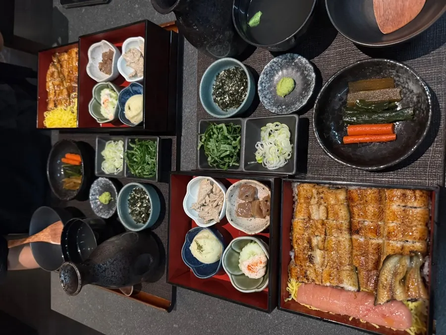 Hitsumabushi and mentaiko set meal