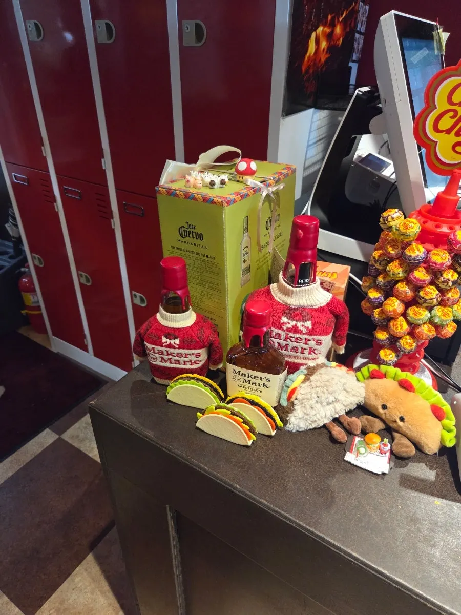Taco goods at the counter