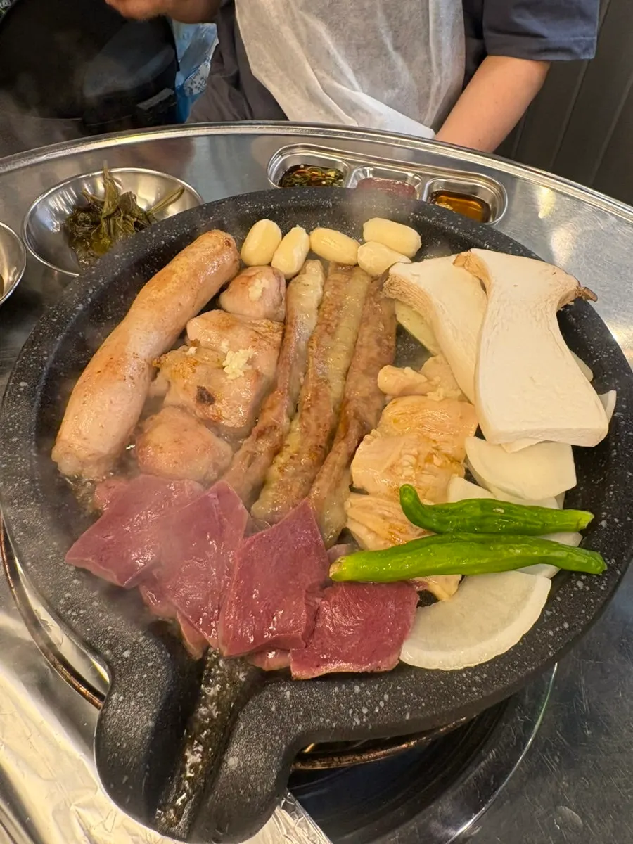 Pujim Half Platter 600g of mixed gopchang served on a plate