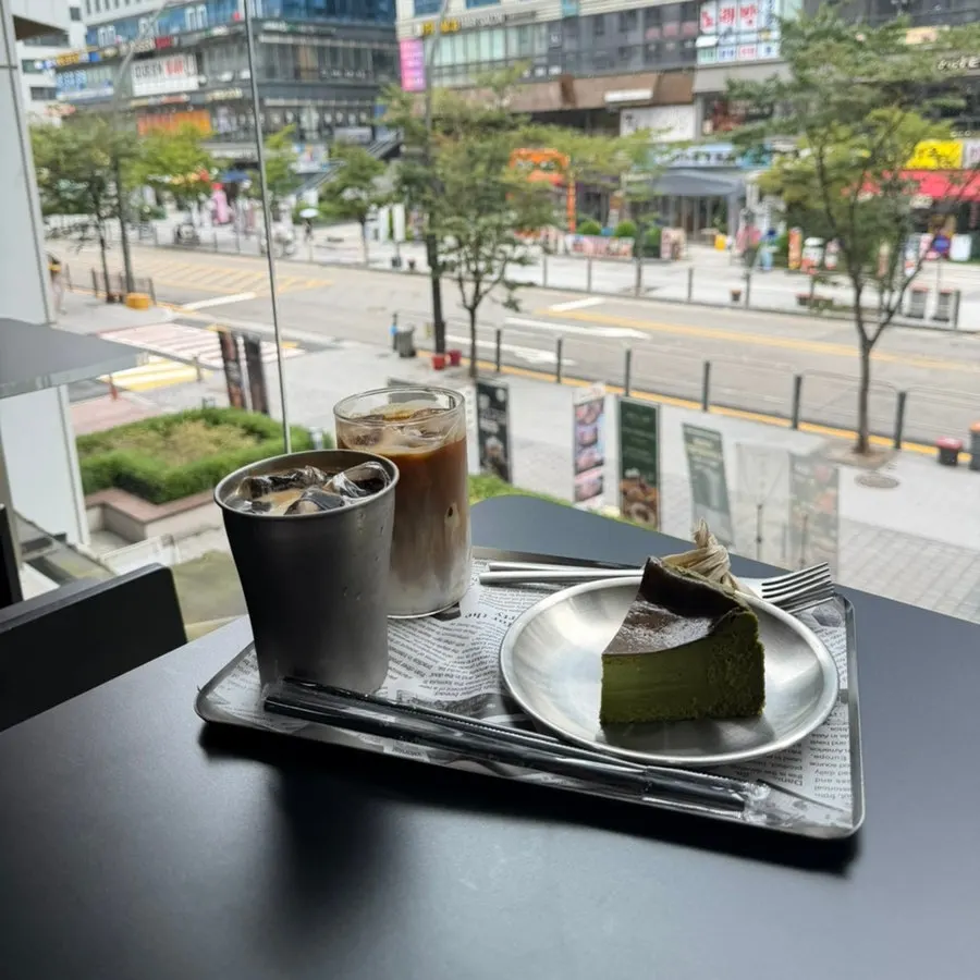 Café seat overlooking the outdoors