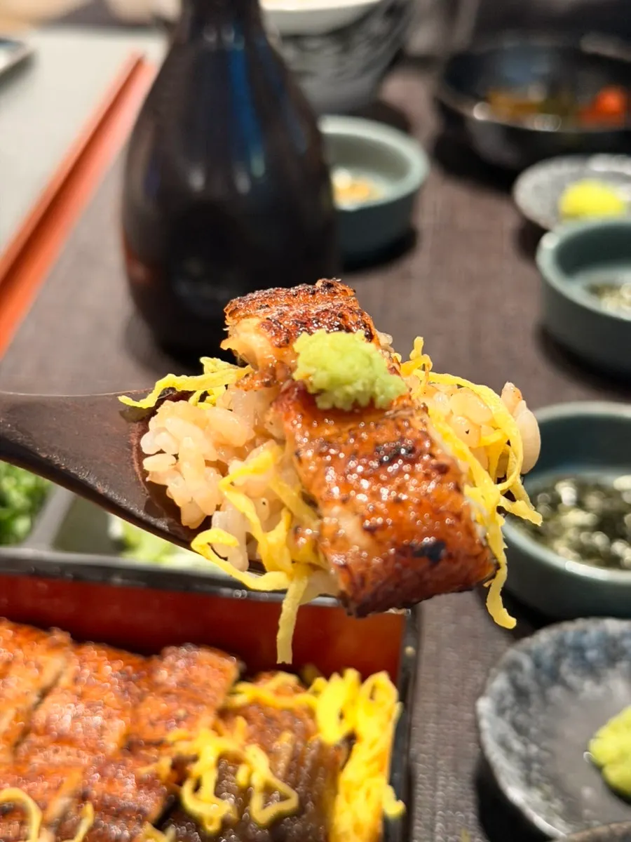 Charcoal aroma and ochazuke at Una Magok hitsumabushi in Magok
