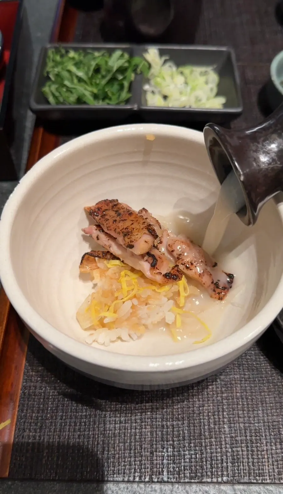 Charcoal aroma and ochazuke at Una Magok hitsumabushi in Magok
