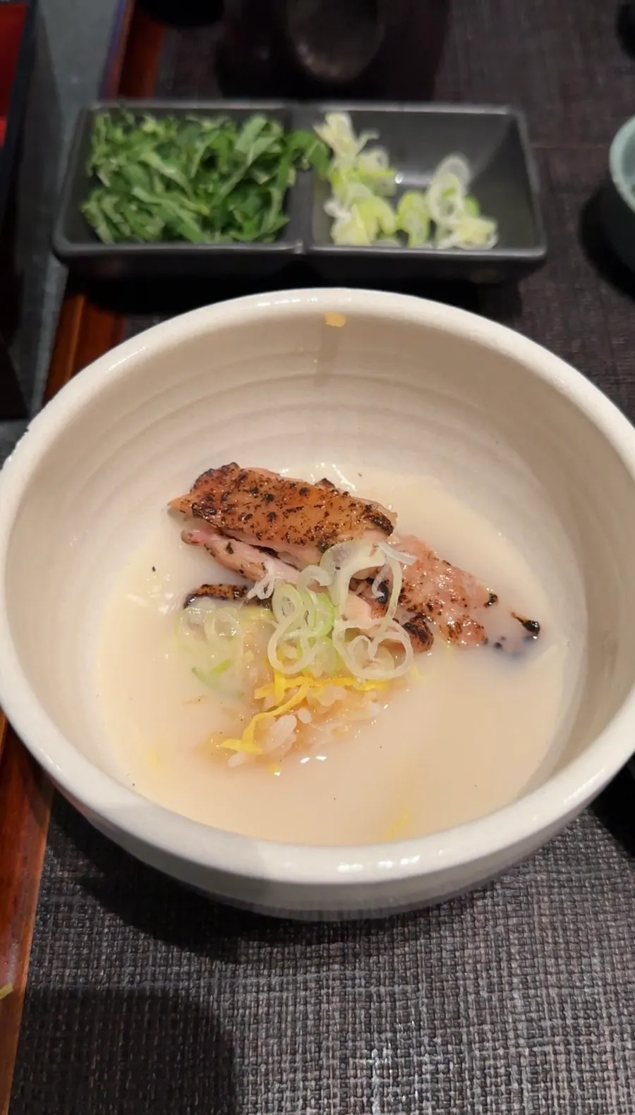 Charcoal aroma and ochazuke at Una Magok hitsumabushi in Magok