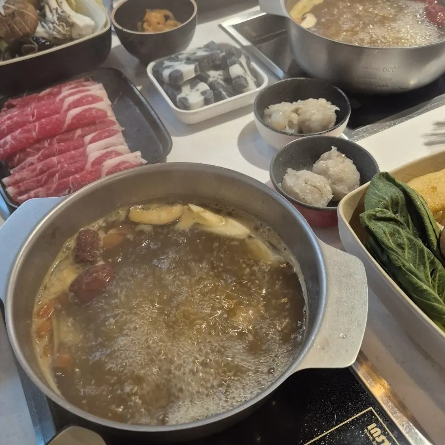 제이스팟 마곡점 육수 메뉴판