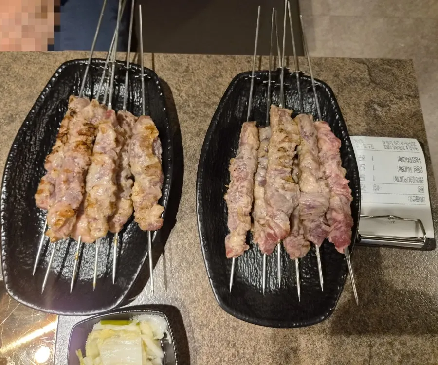 Lamb ribs and lamb skewer order