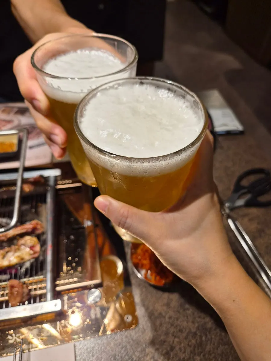Lamb and Pilsner beer