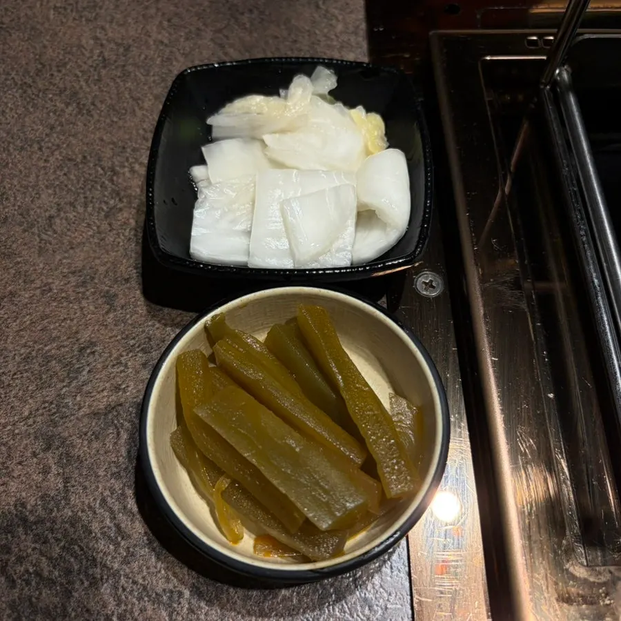 주문한 양갈비와 요리