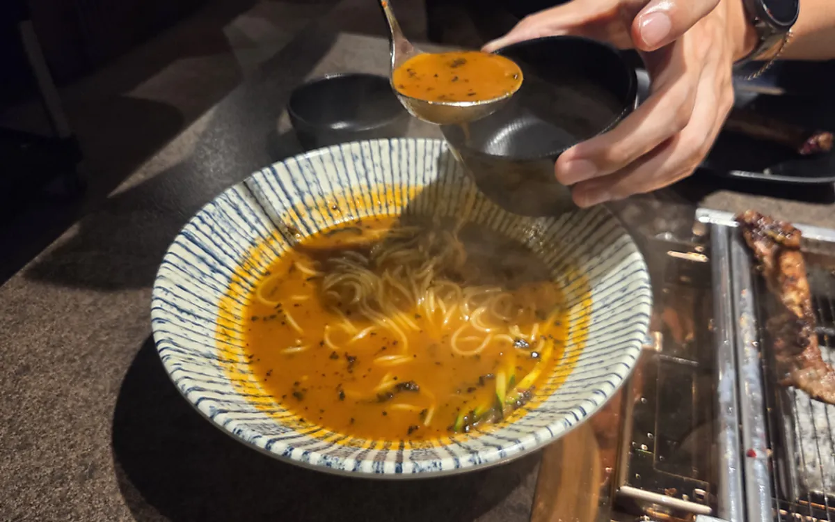 양갈비 식사 후 화로담 온면 사진