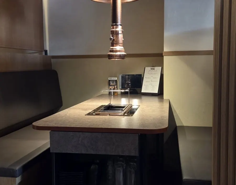 Clean, no-frills hall seating