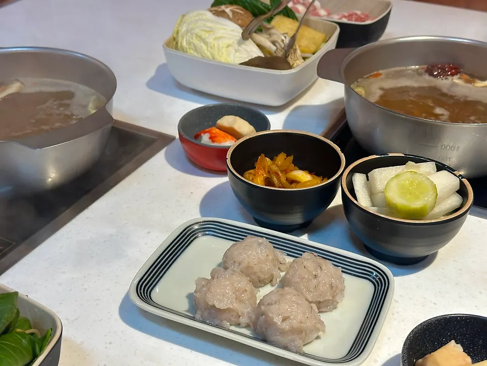 런치 훠궈 모듬야채 구성