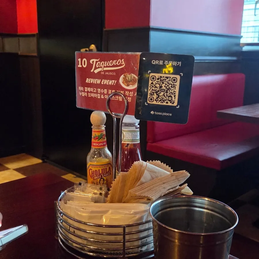 Table QR code ordering sign
