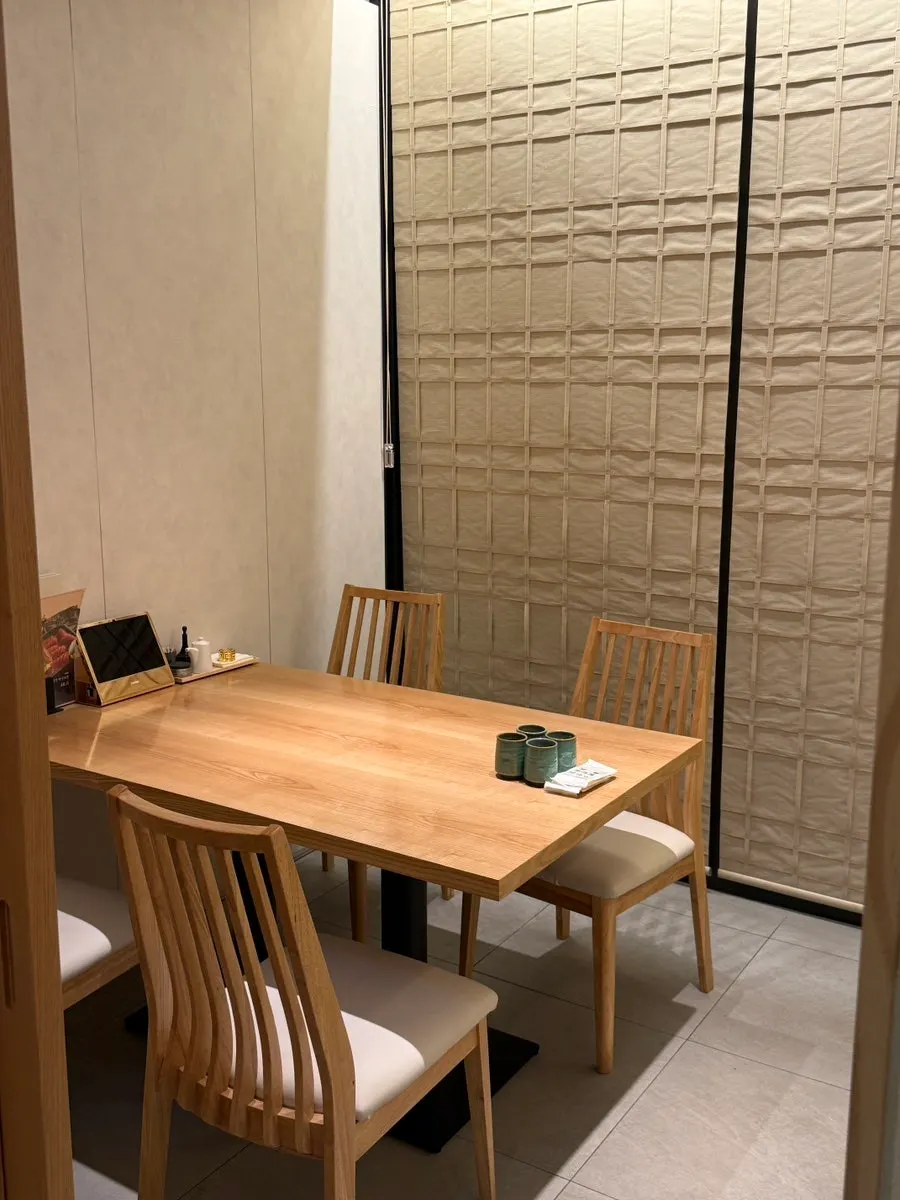 Private room seating available for privacy