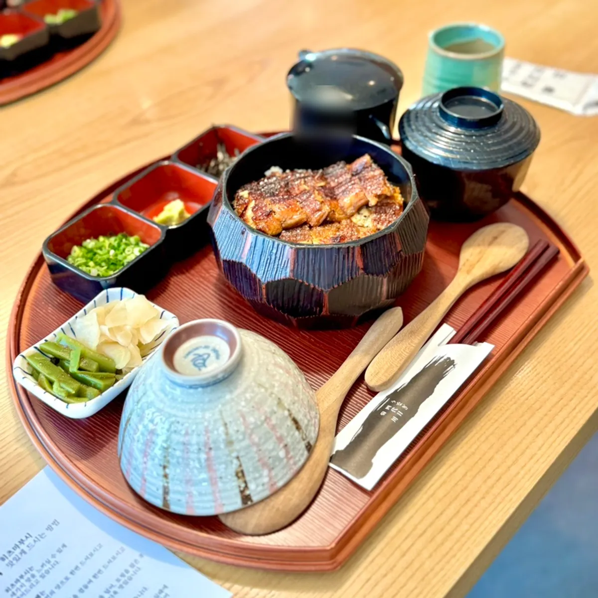 Full hitsumabushi spread at Kikukawa, Magok's One Grove