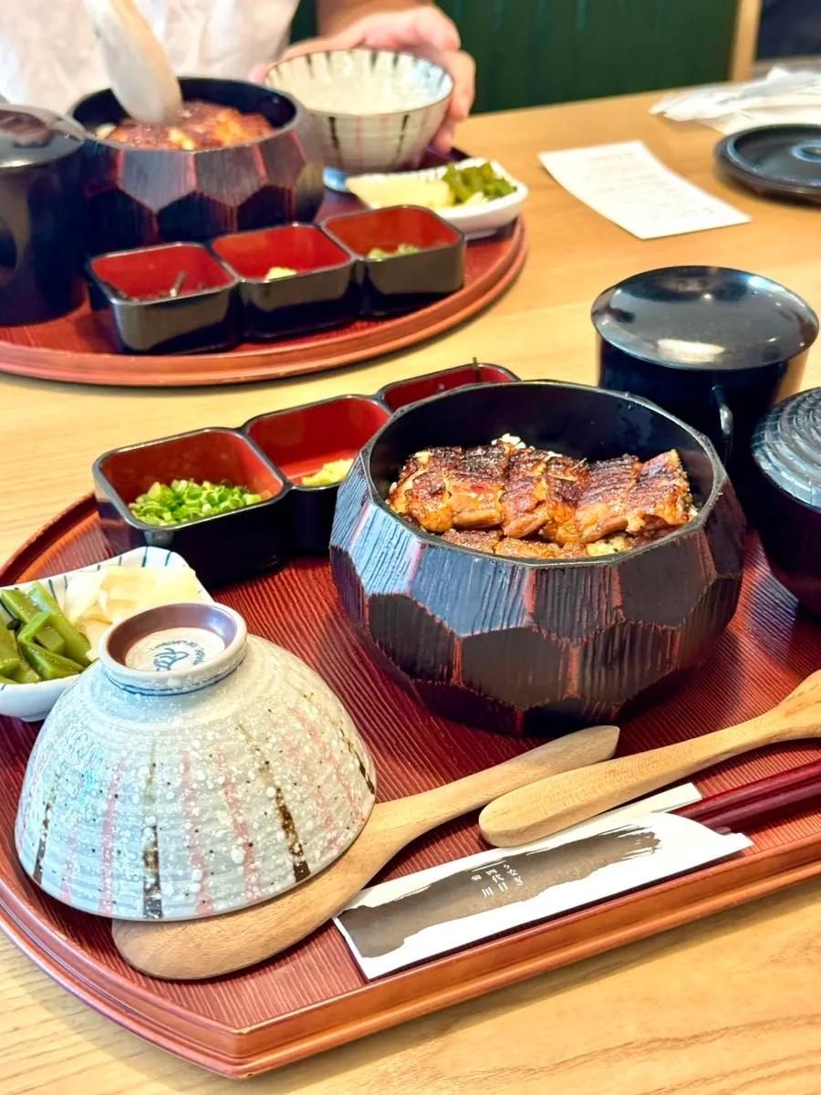 Table after finishing the hitsumabushi meal