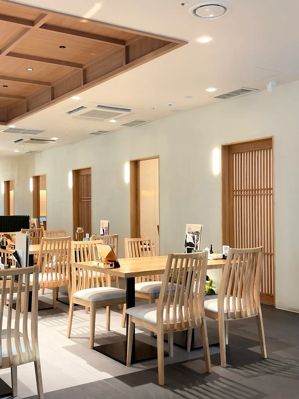 Entrance to a private room inside the restaurant, good for bringing elders