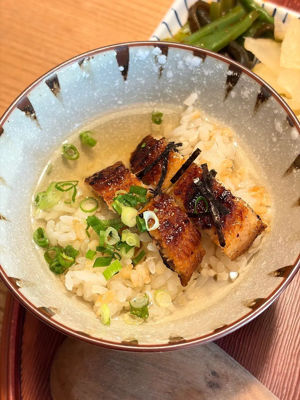 Step three, eaten ochazuke-style with dashi poured over