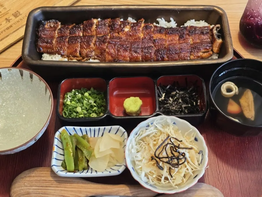 도톰한 장어 살이 보이는 히츠마부시