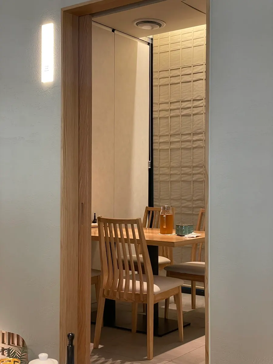 Vertical interior shot of the restaurant