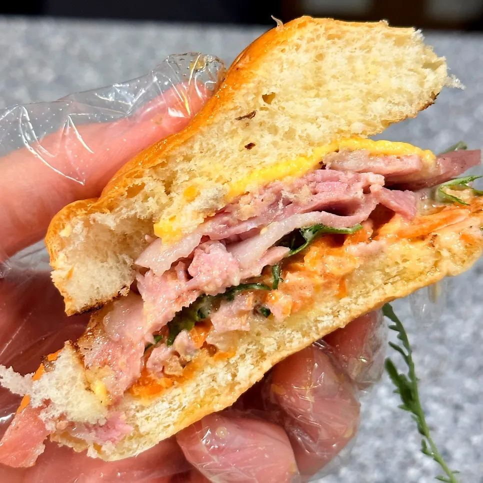 Cross-section of the signature burger