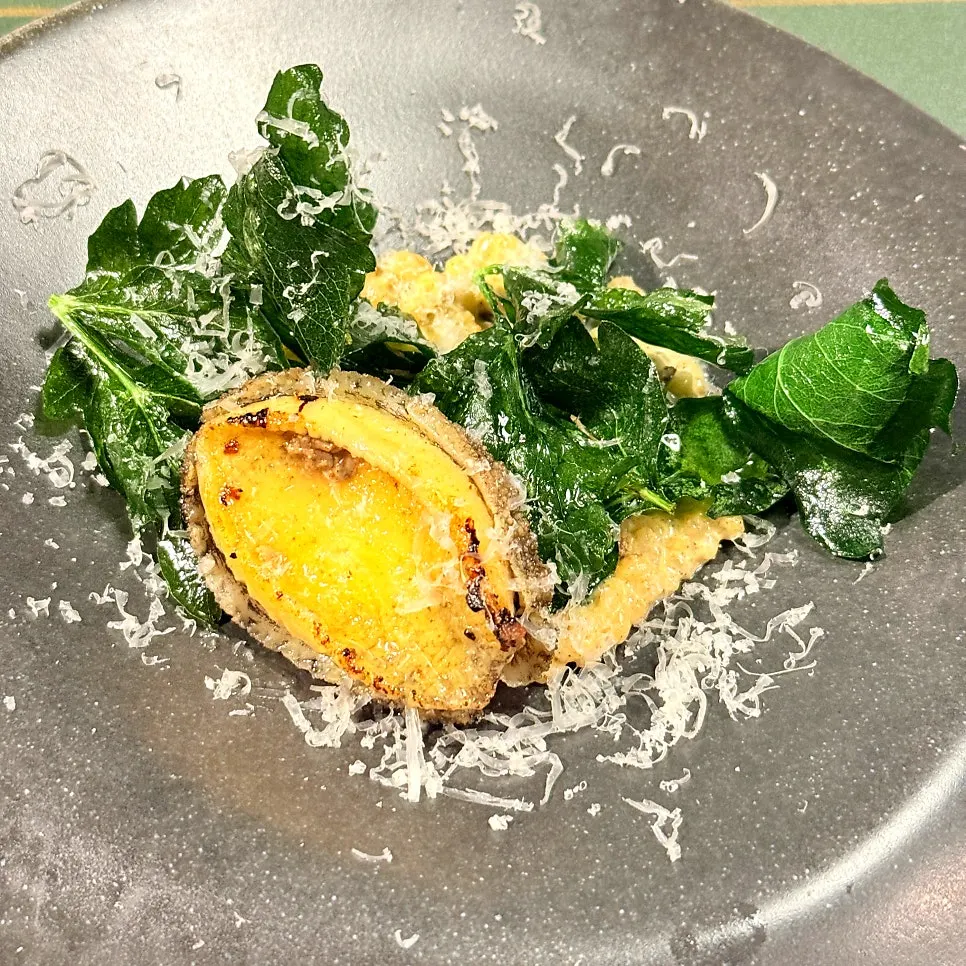 Wando abalone barley risotto