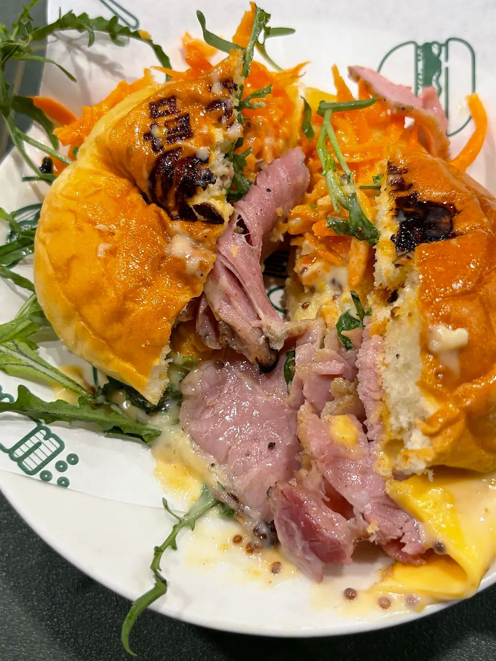 Signature burger with house-made jambon