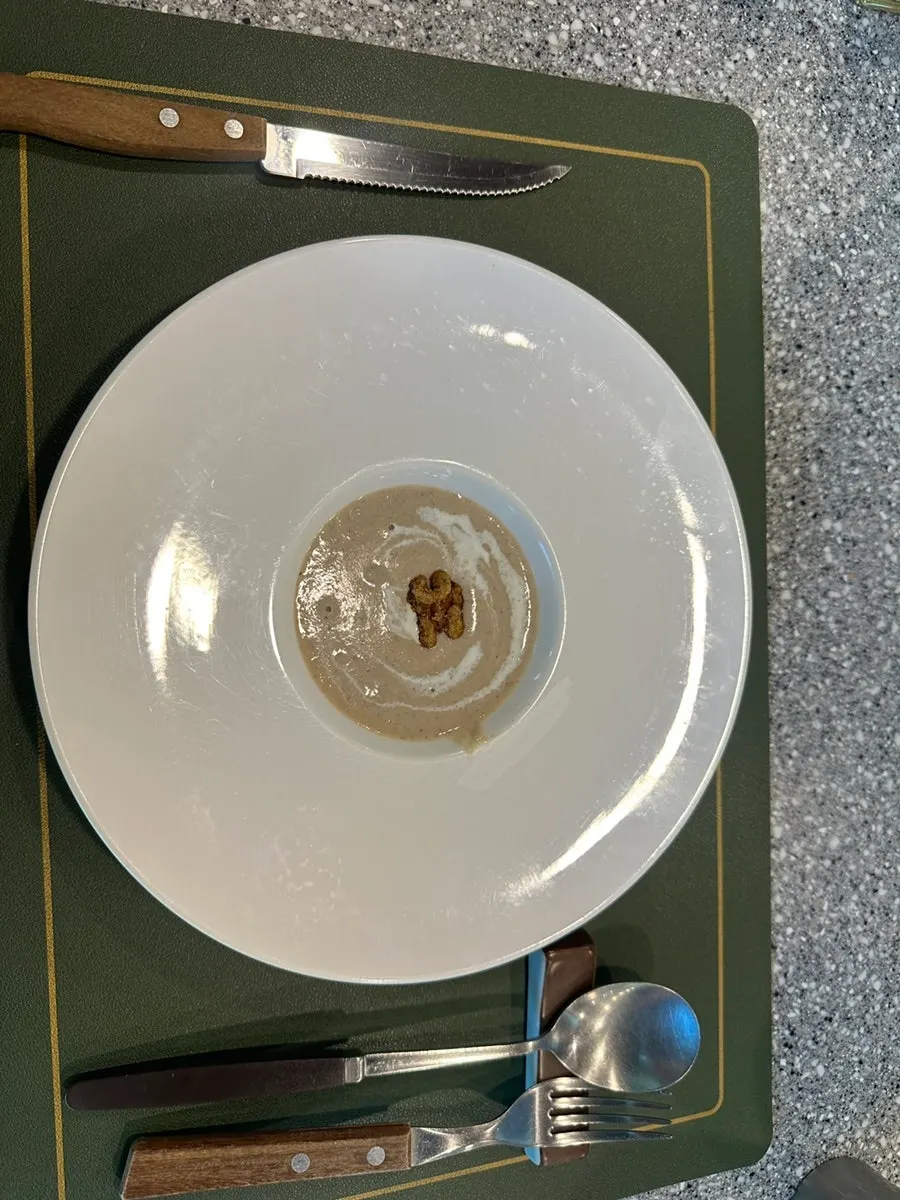 First-course fresh cream soup