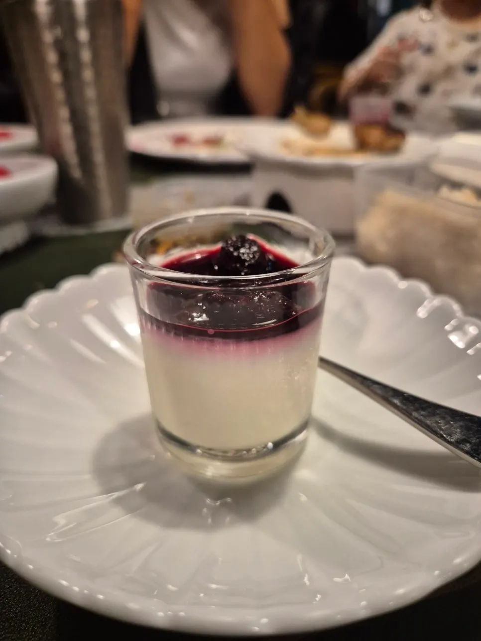 A separate dessert plate prepared for the child
