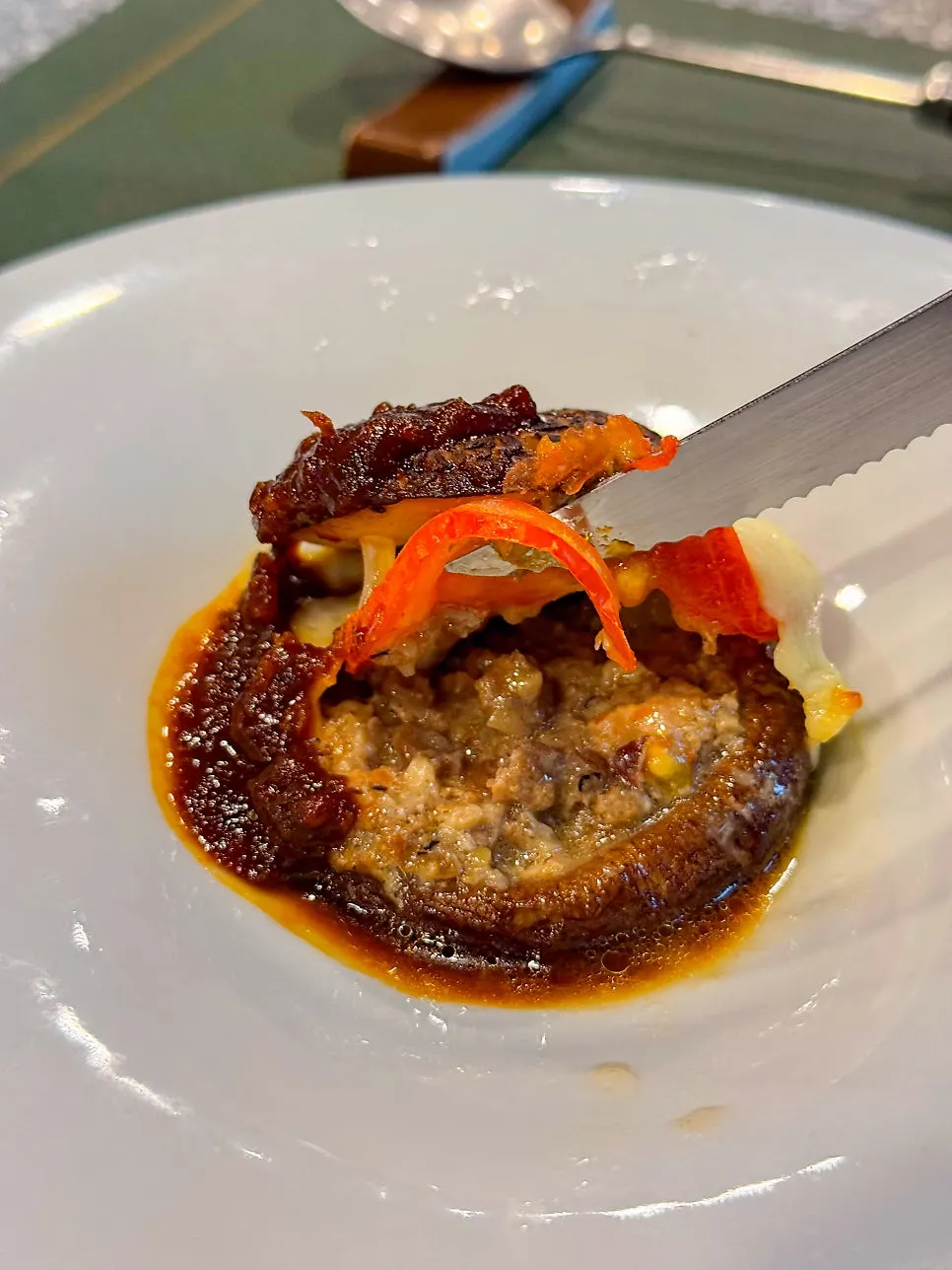Shiitake mushroom white ragu lasagna