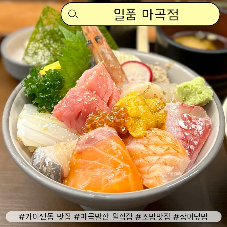 일품 마곡점 카이센동 대표 메뉴