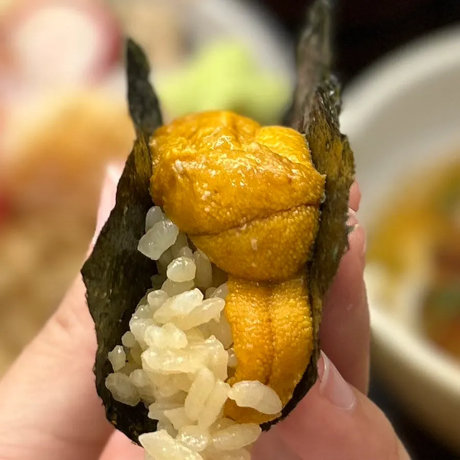 카이센동 우니 토핑