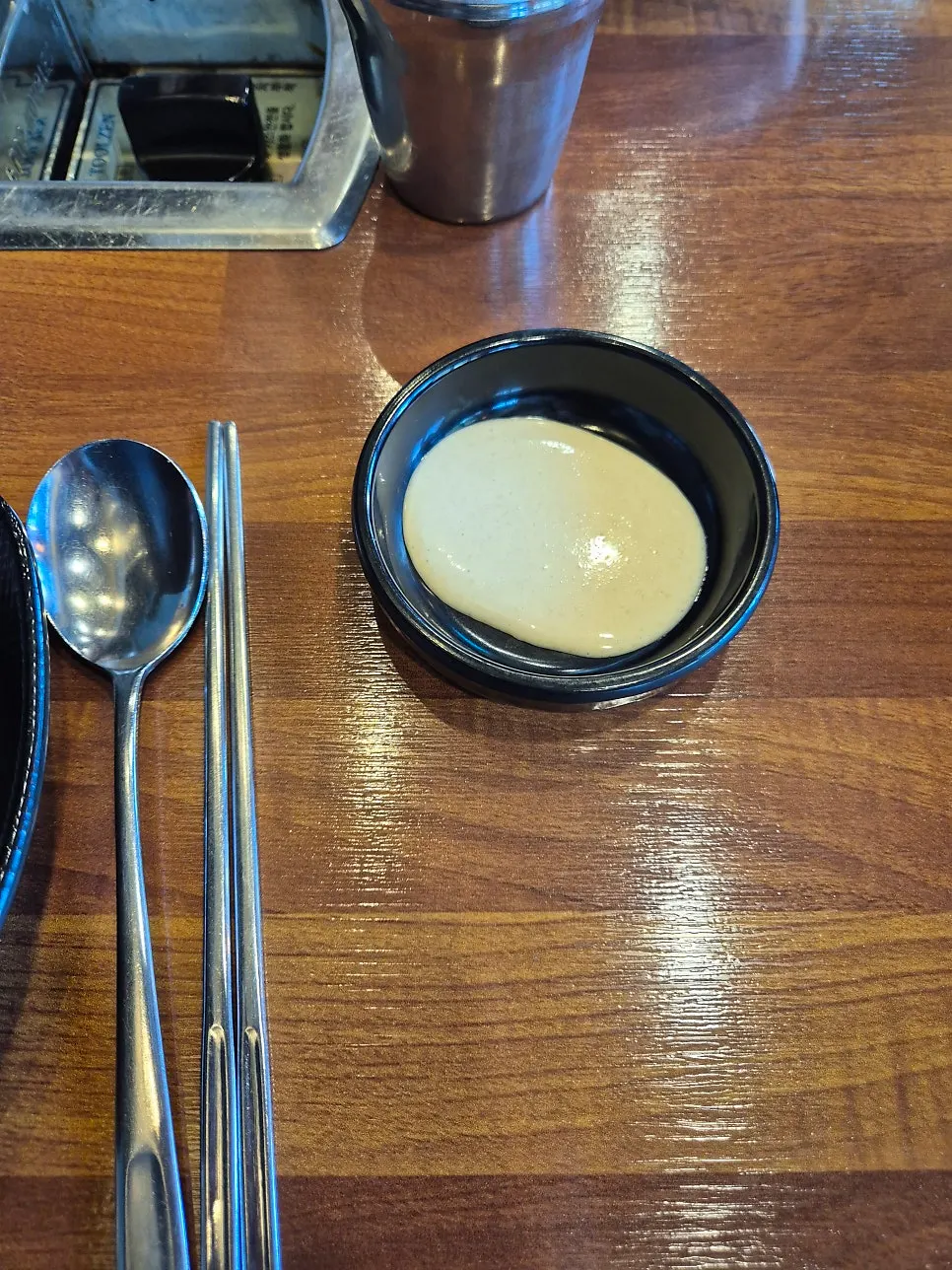 Volcano steamed egg served with spicy food