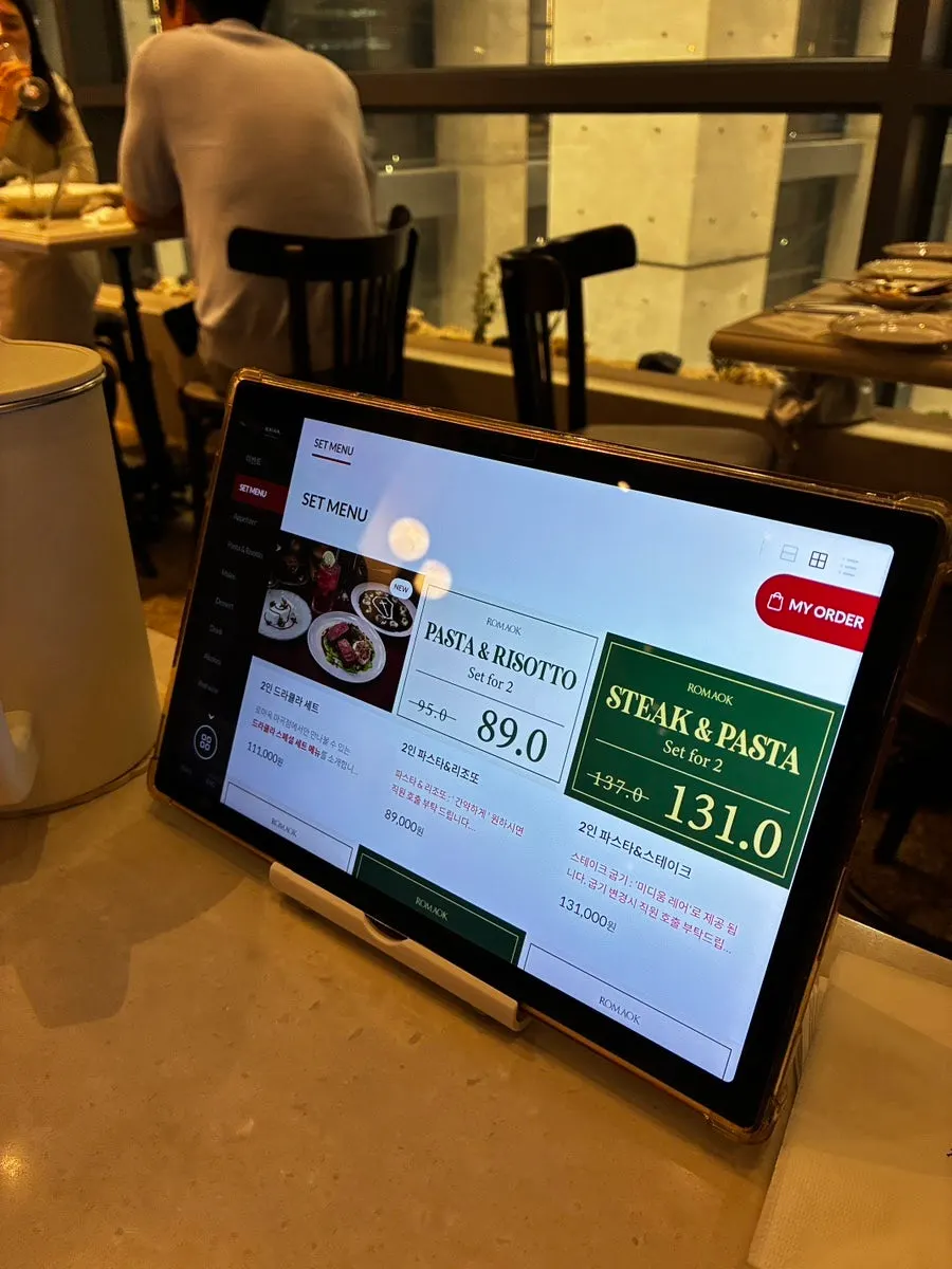Italian menu with ingredient and style descriptions