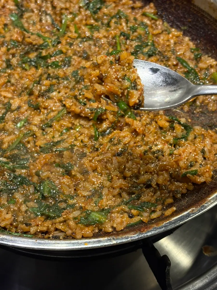 Nasi goreng selepas makan jjukkumi