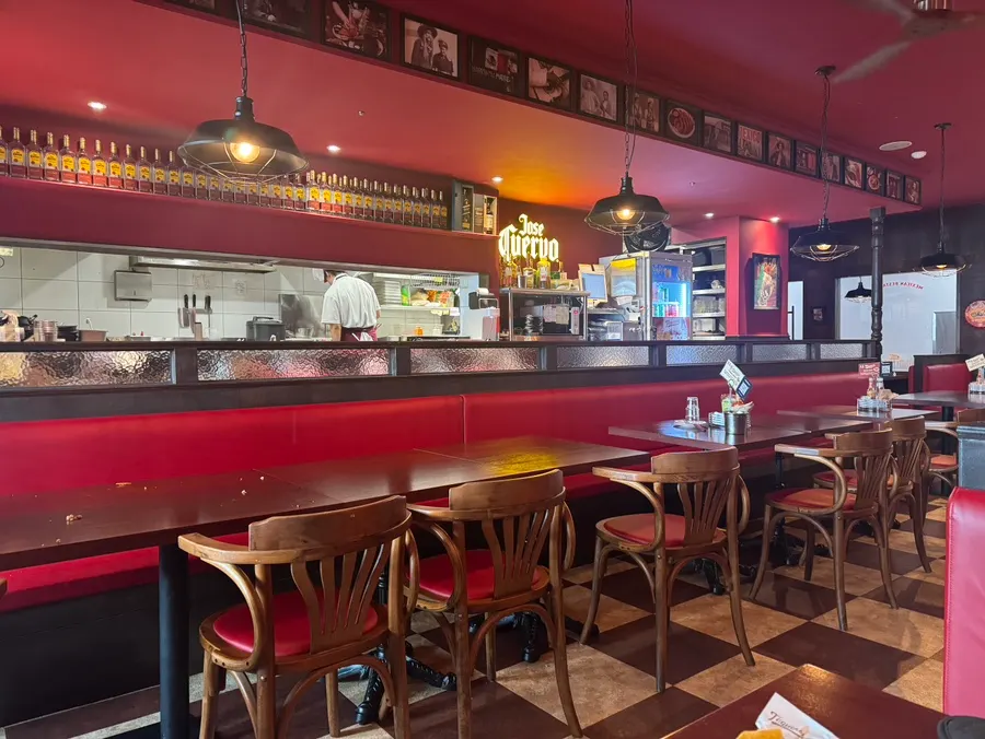 Interior of Taqueros photographed after customers had left