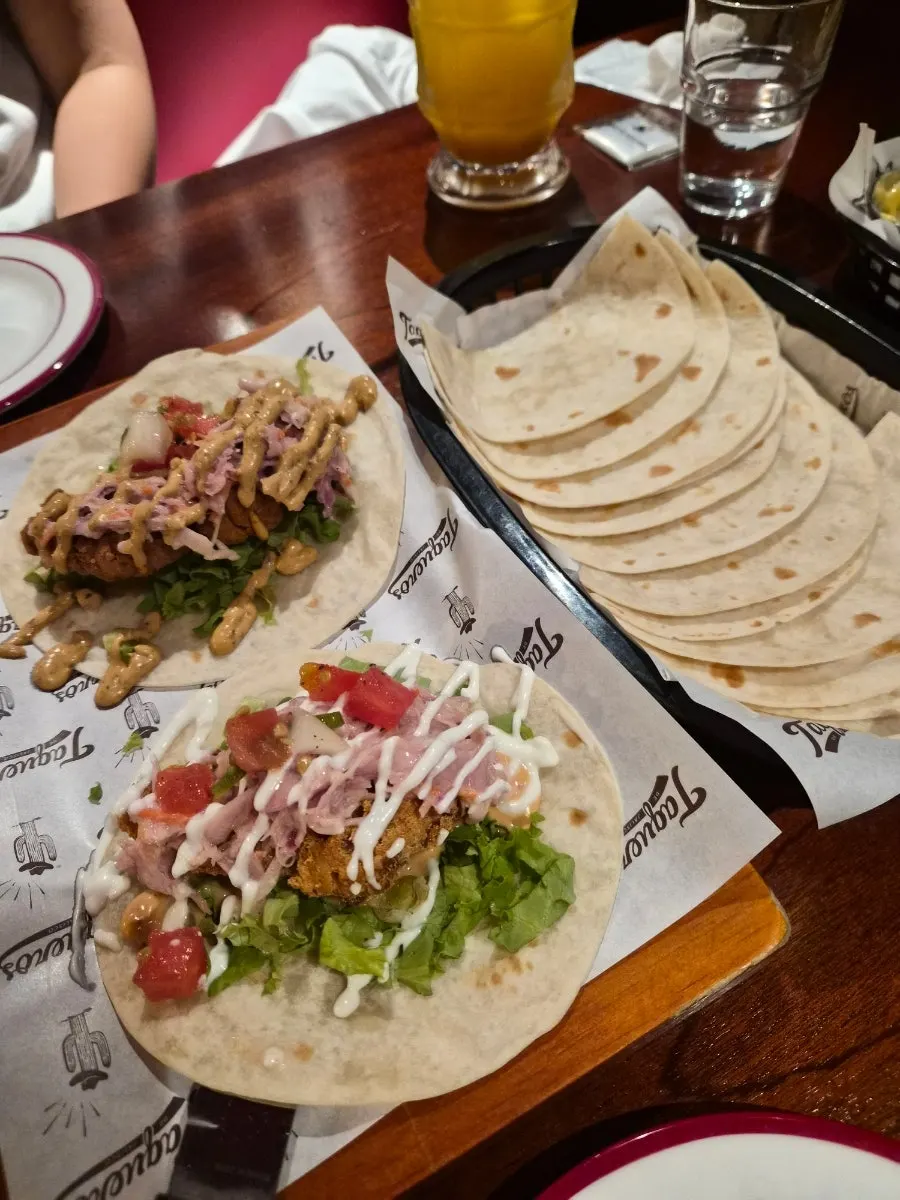 Fajitas loaded with ingredients