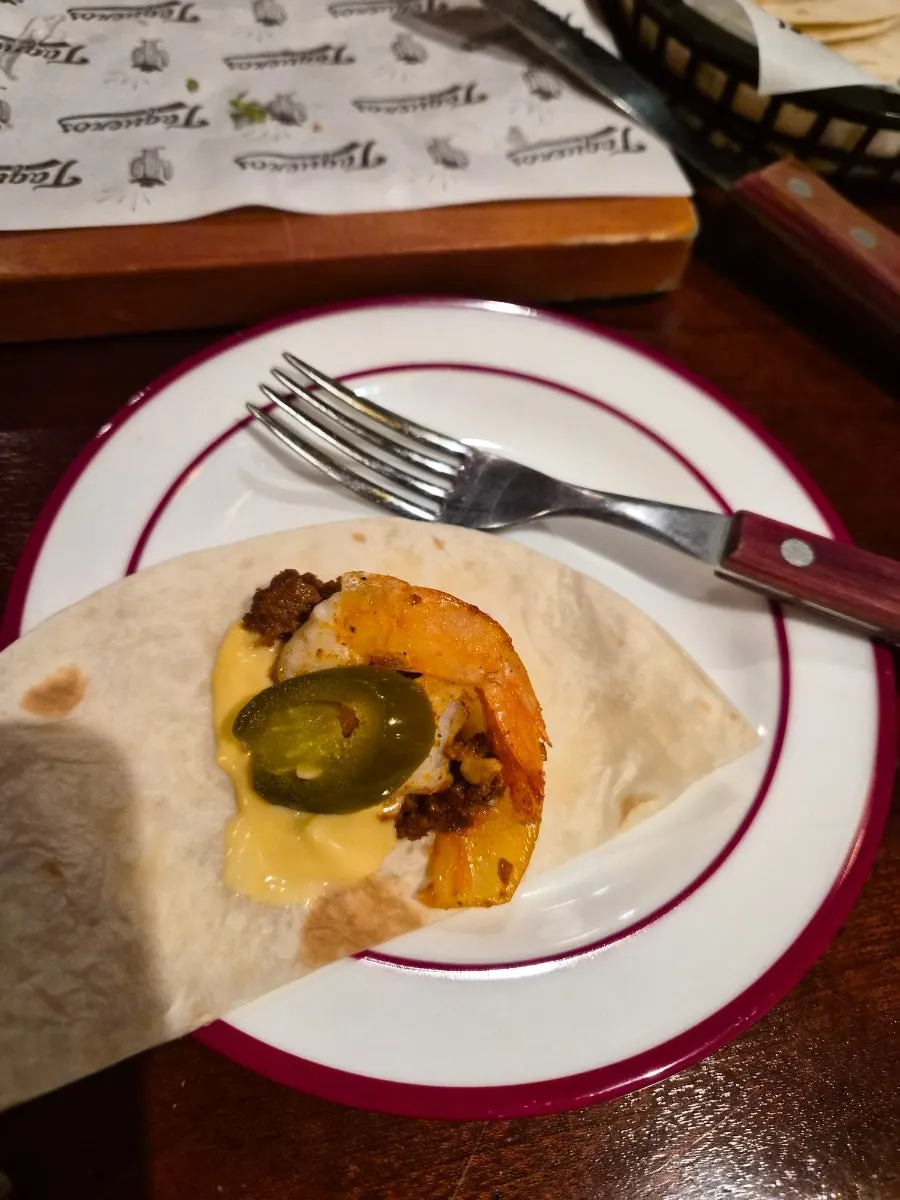 Fajitas wrapped in tortillas