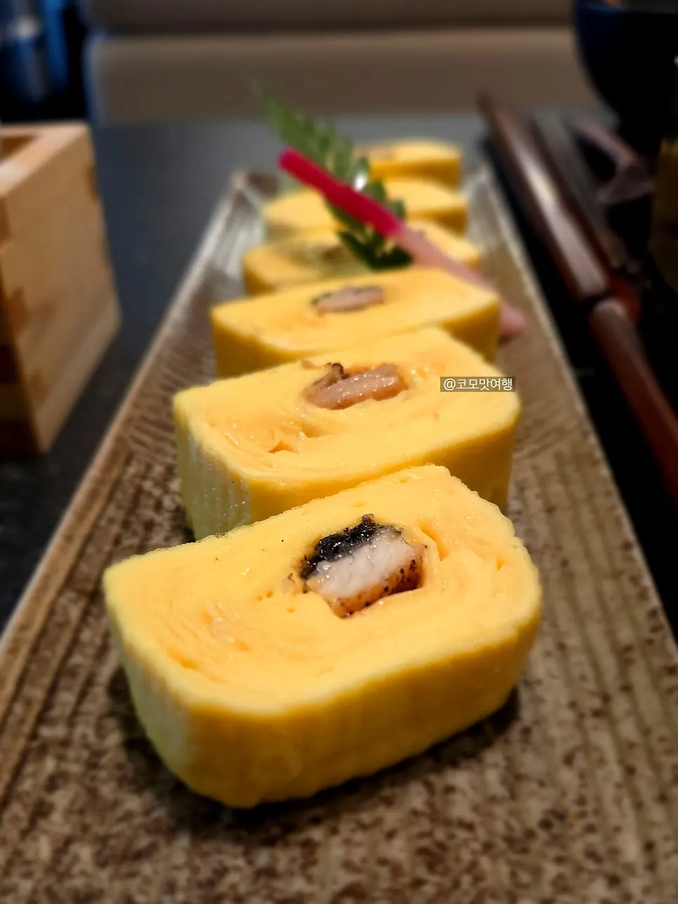 Umaki and tomato tsukemono