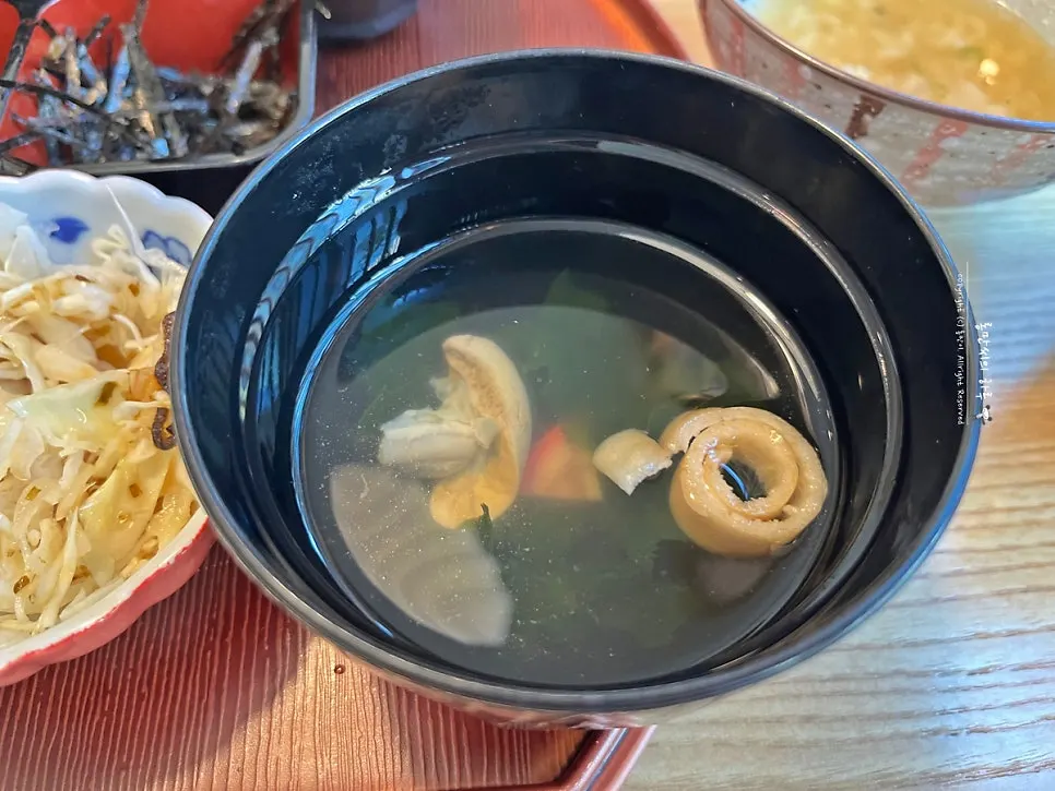Eel rice bowl and suimono set