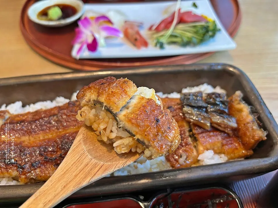 Eel rice bowl with extra sauce