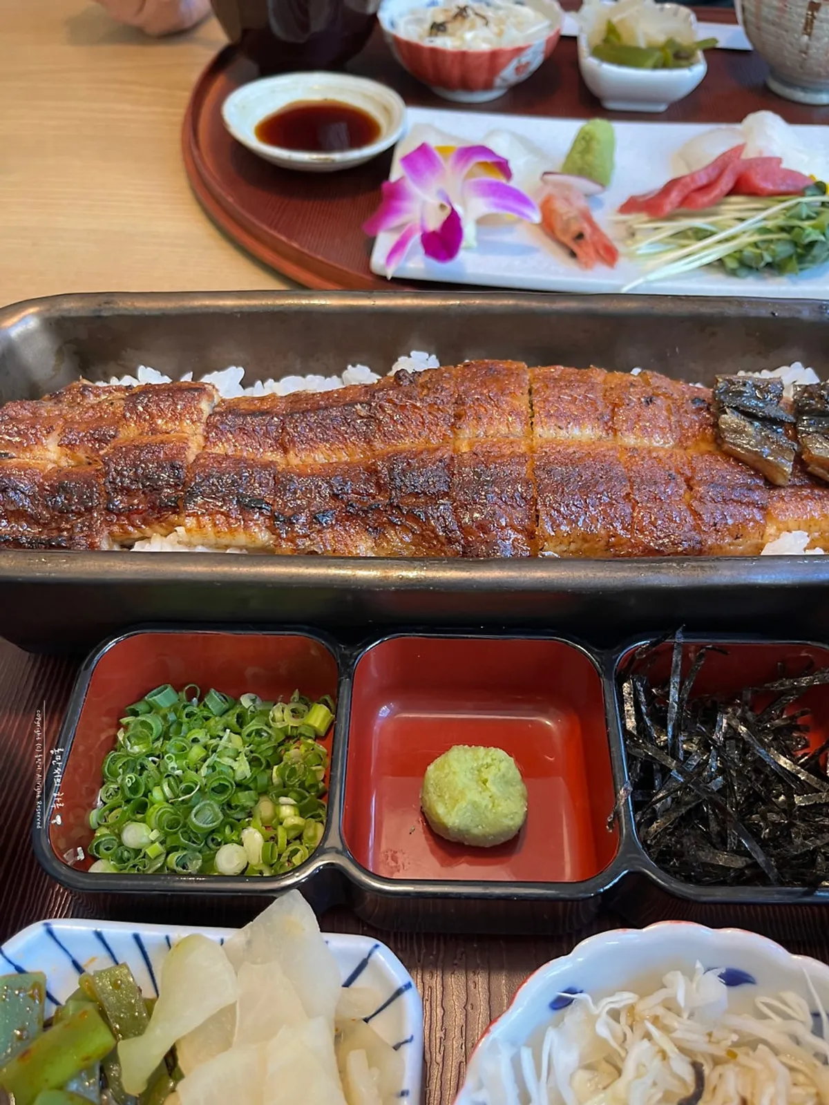 Unagi Yondaime Kikukawa eel meal
